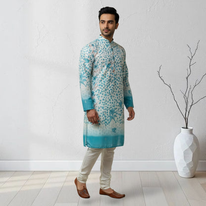 "Piyush" Premium digital printed kurta with lining.