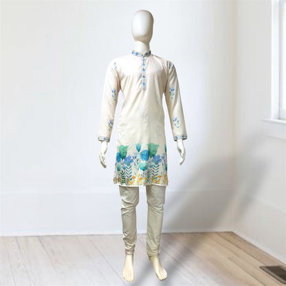 "Shivam" Designer digital printed cotton kurta.