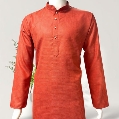 "Rishi" Self weave fabric kurta.