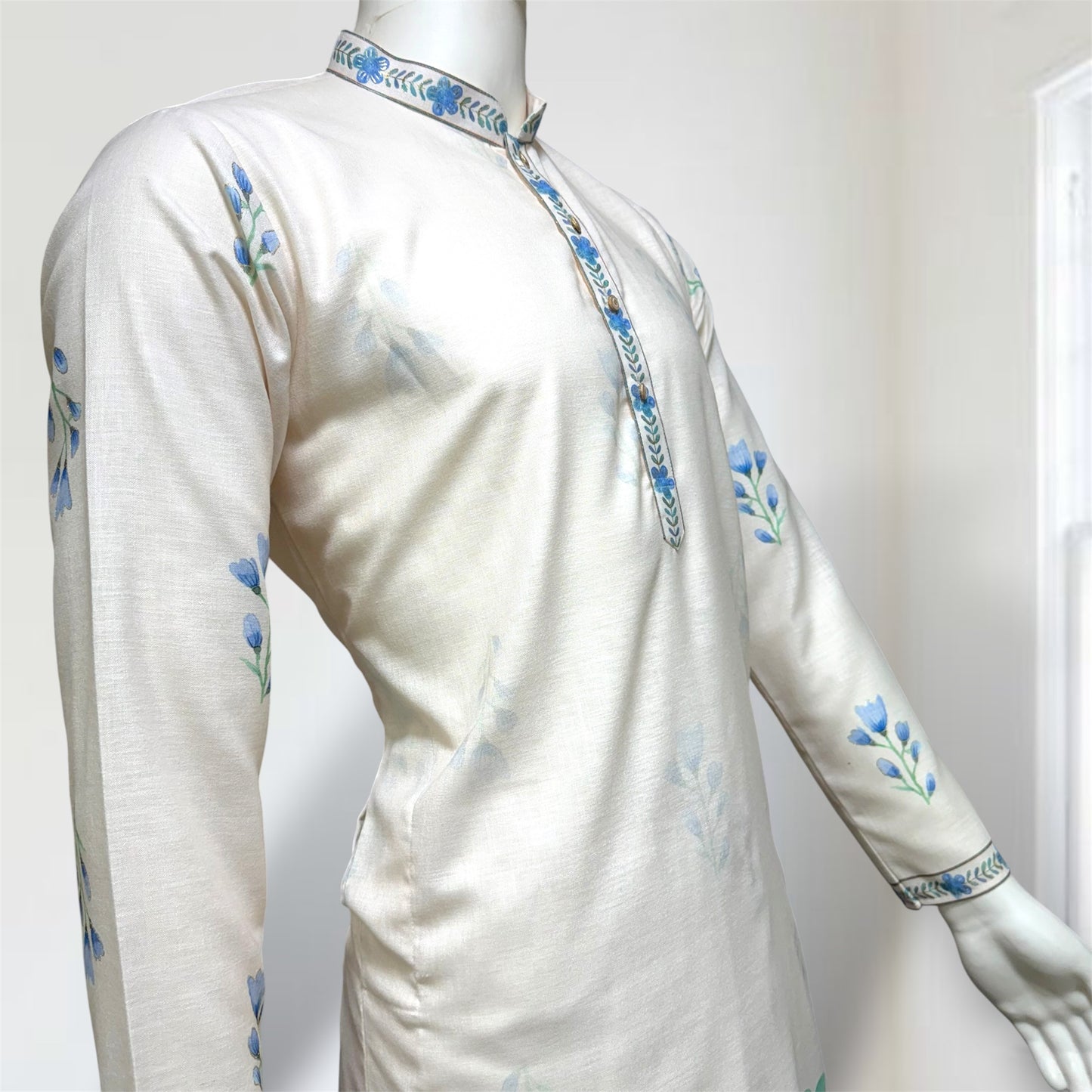 "Shivam" Designer digital printed cotton kurta.