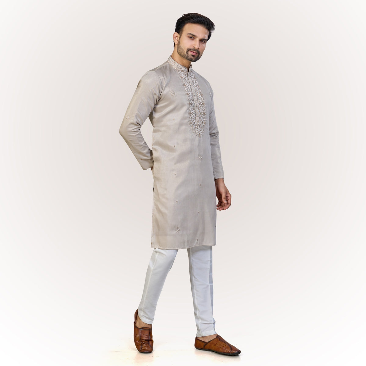 "Kanak" Premium hand embroidery kurta.