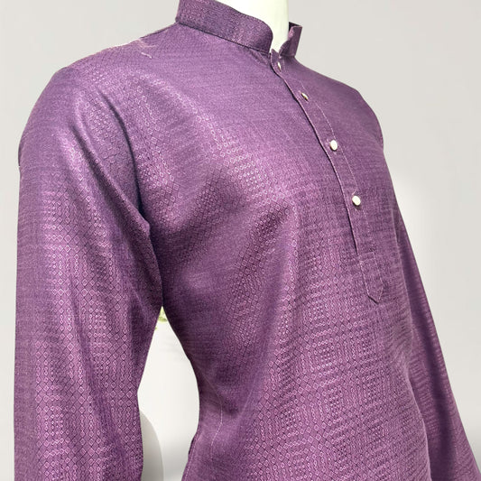 "Rishi" Self weave fabric kurta.