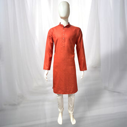 "Rishi" Self weave fabric kurta.