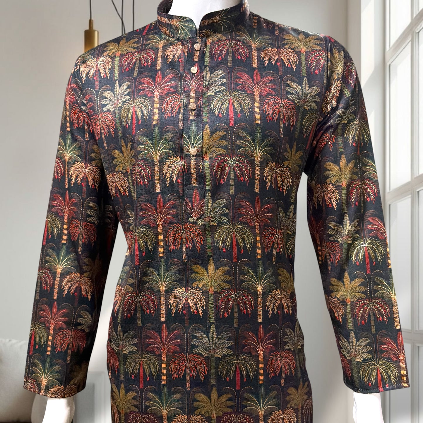 "Shelak" Premium digital printed kurta with foil.