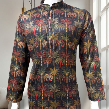 "Shelak" Premium digital printed kurta with foil.