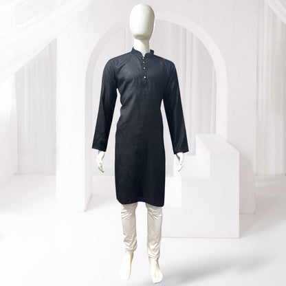 "Tarav" Self weave fabric kurta.