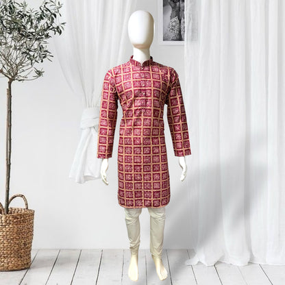 "Shlok" Bandhani Kurta.