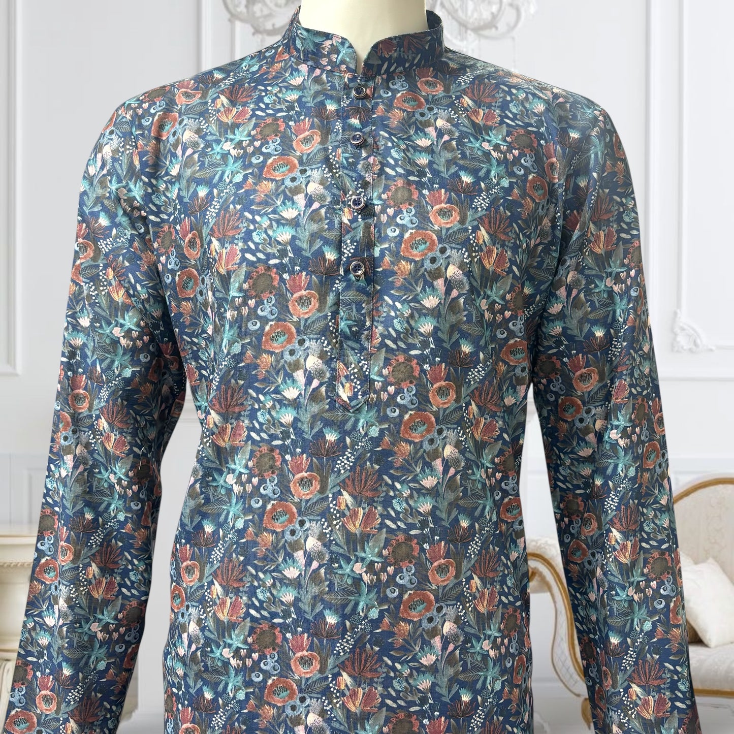 "Bhavik" Floral Printed Kurta