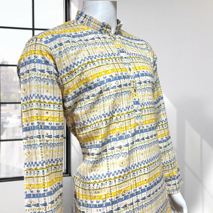 "Omesh" Premium digital printed kurta with thread and sequins work.