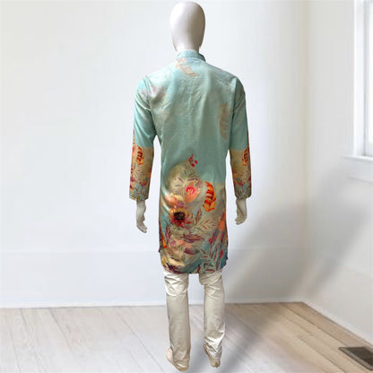 "Nirav" Designer digital printed kurta with foil print.