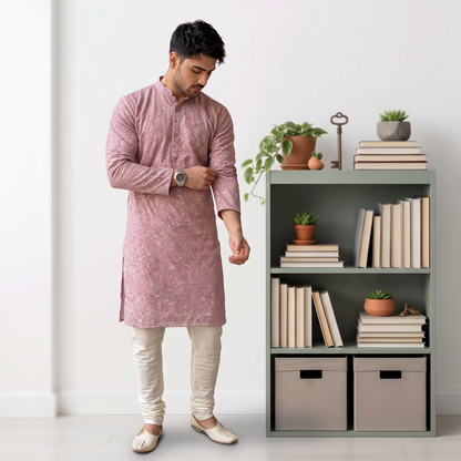 "Aviraj" Premium thread and sequins work kurta and lining.