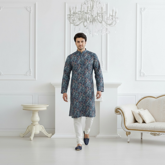 "Bhavik" Floral Printed Kurta