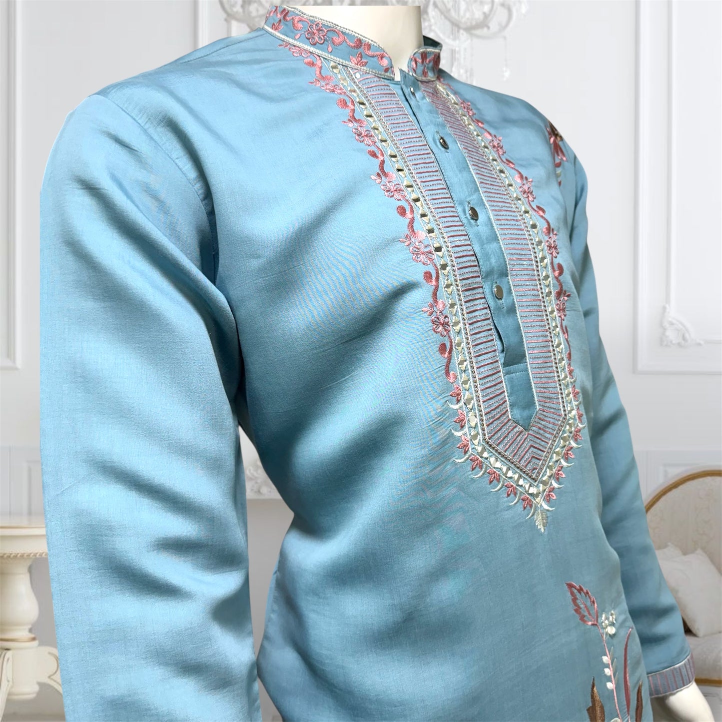 "Sanav" Premium embroidery kurta.