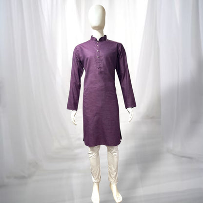 "Rishi" Self weave fabric kurta.