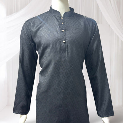 "Tarav" Self weave fabric kurta.