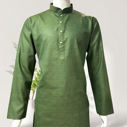 "Rishi" Self weave fabric kurta.