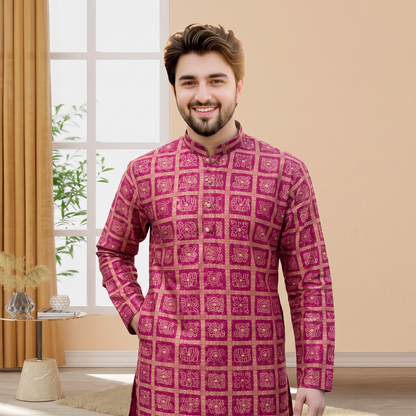 "Shlok" Bandhani Kurta.