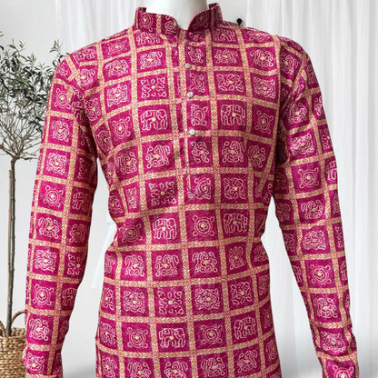 "Shlok" Bandhani Kurta.