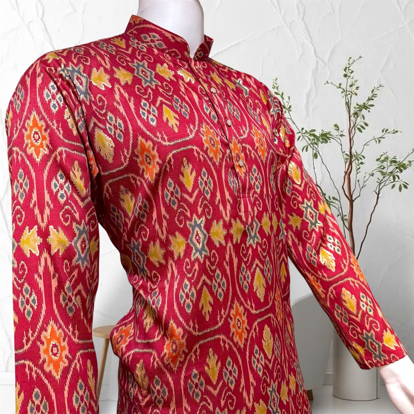 "Tavir" Digital Patola Printed Kurta.