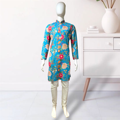 "Mishay" Digital and foil printed kurta.
