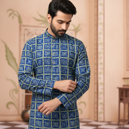 "Shlok" Bandhani Kurta.