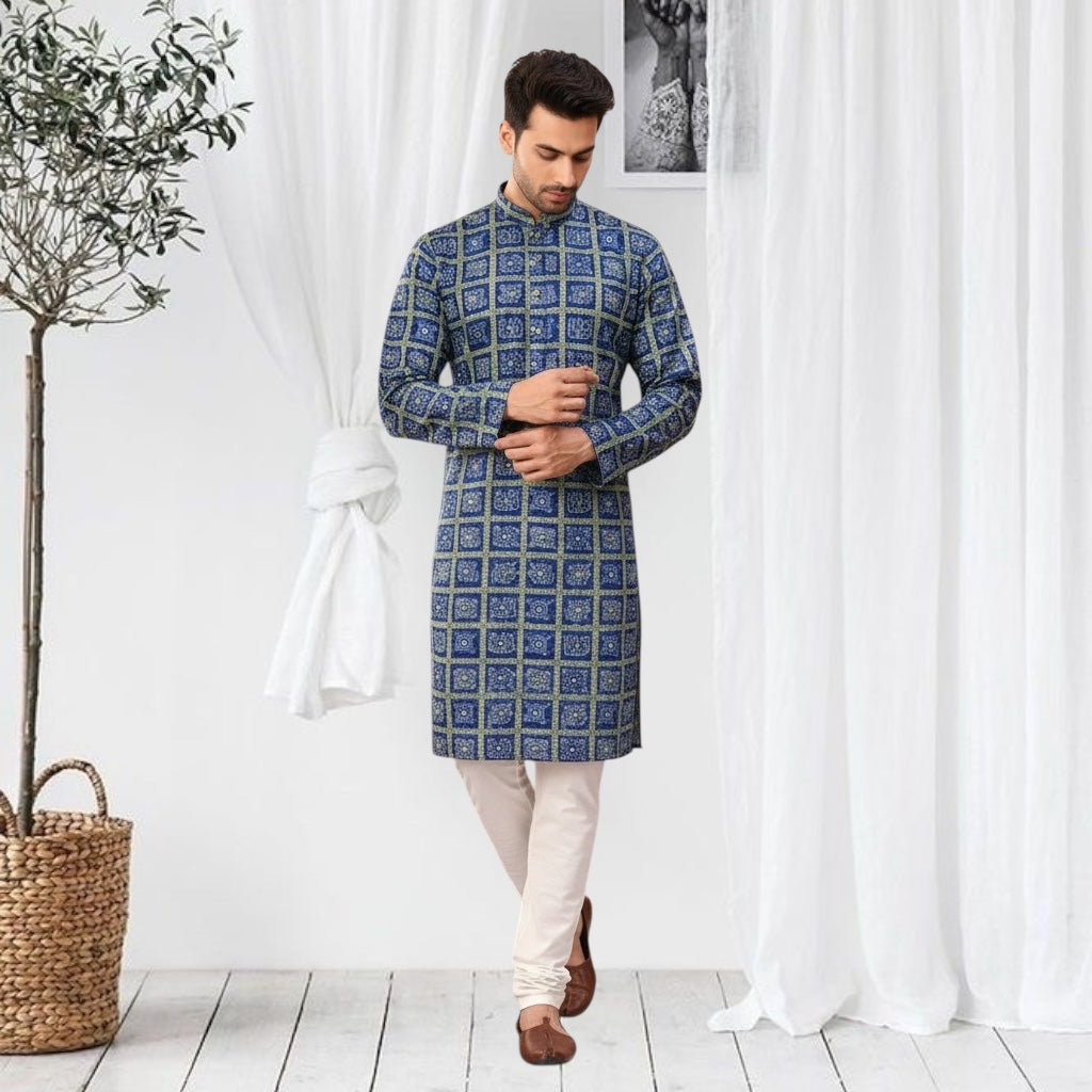 "Shlok" Bandhani Kurta.