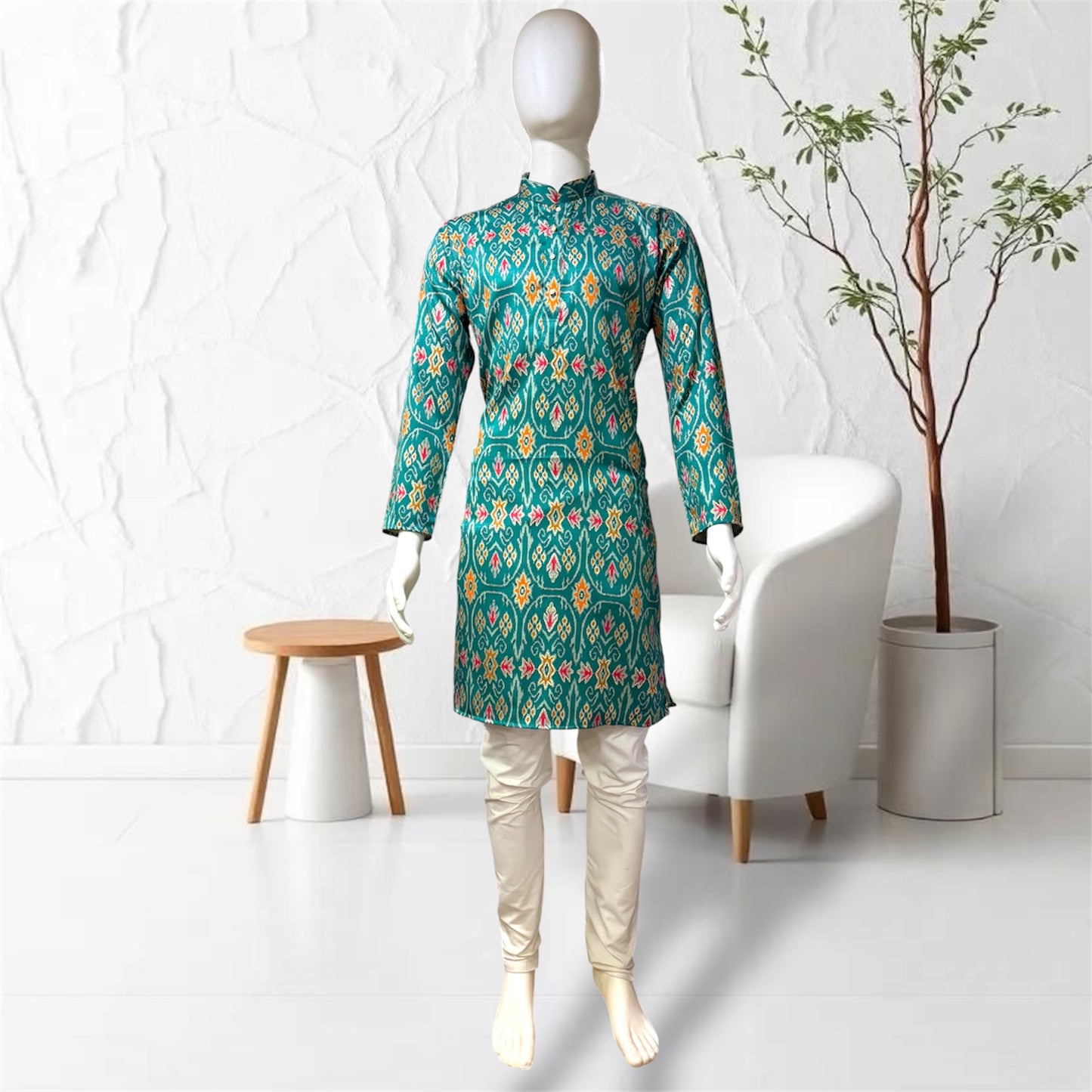 "Tavir" Digital Patola Printed Kurta.