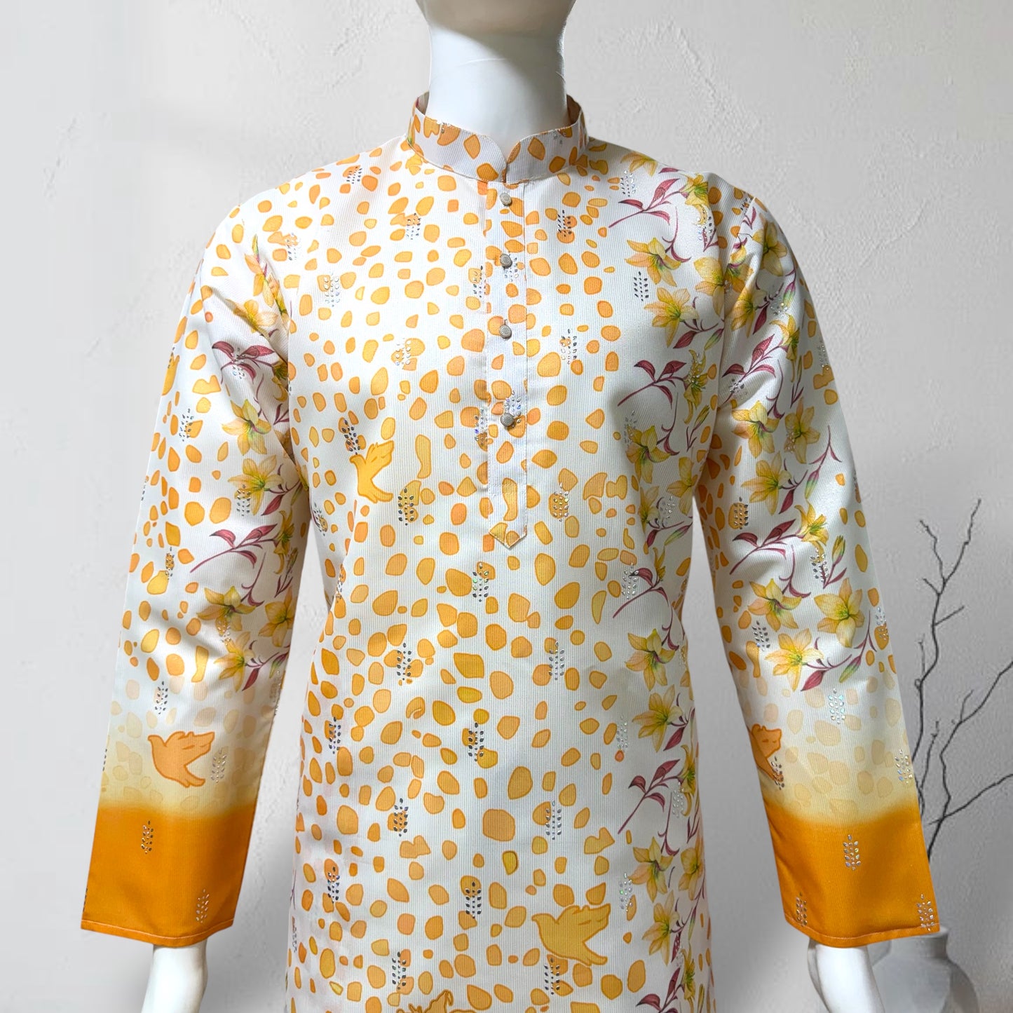 "Piyush" Premium digital printed kurta with lining.