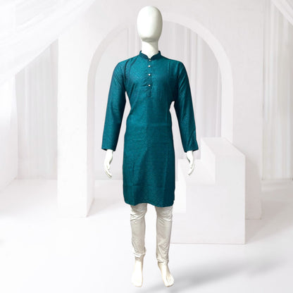 "Tarav" Self weave fabric kurta.