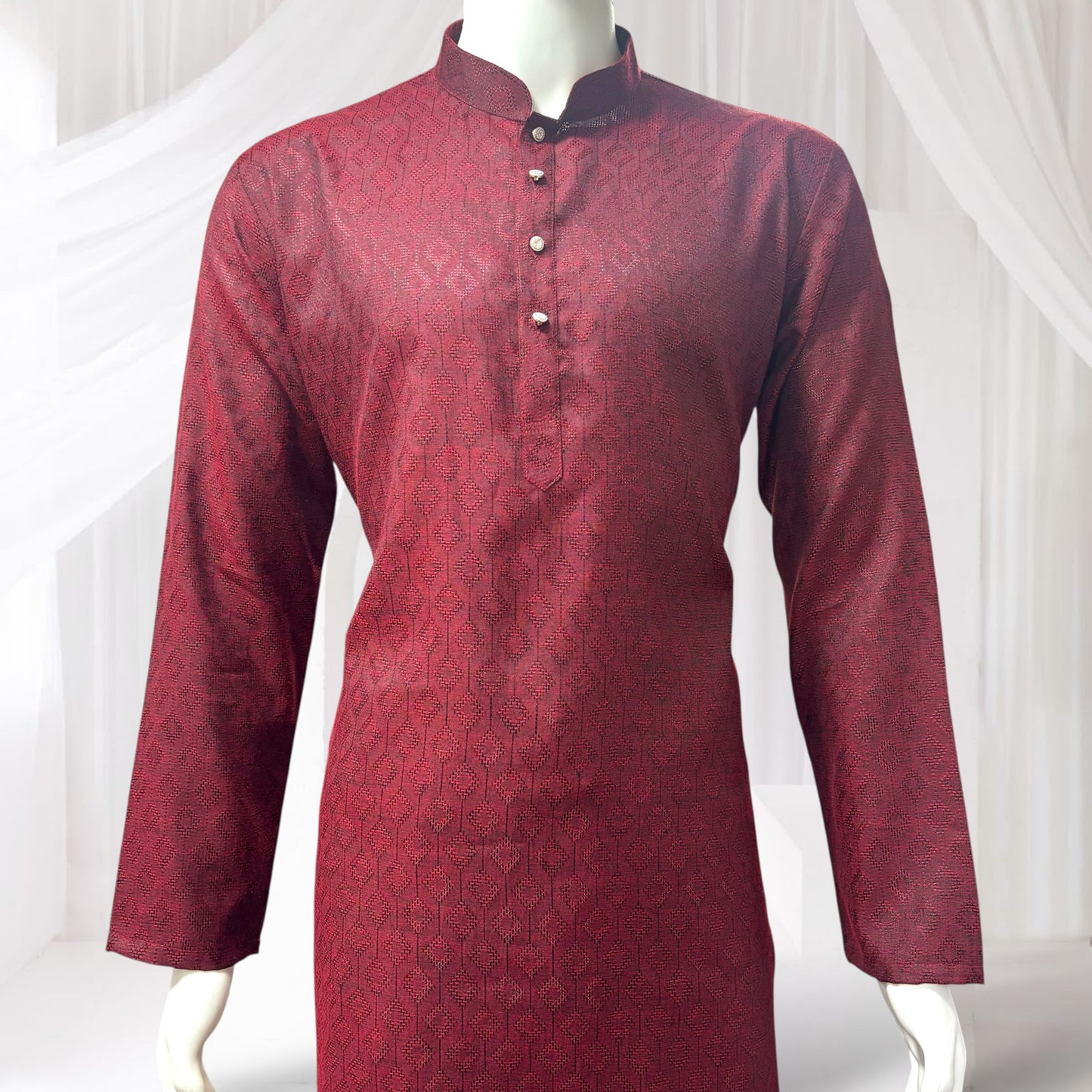 "Tarav" Self weave fabric kurta.