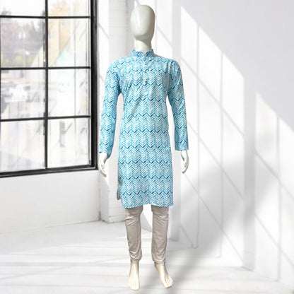 Zig-zag printed kurta