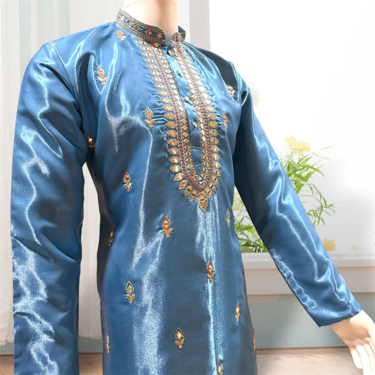 "Bhavya" Premium mirror and thread work kurta.